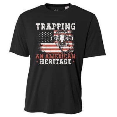 Trapping An American Heritage Trap Hunting Trapper Cooling Performance Crew T-Shirt