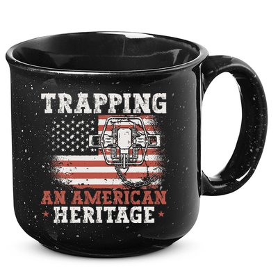 Trapping An American Heritage Trap Hunting Trapper 15oz Campfire Ceramic Mug