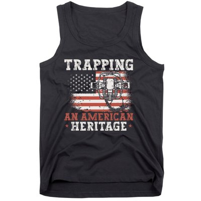 Trapping An American Heritage Trap Hunting Trapper Tank Top