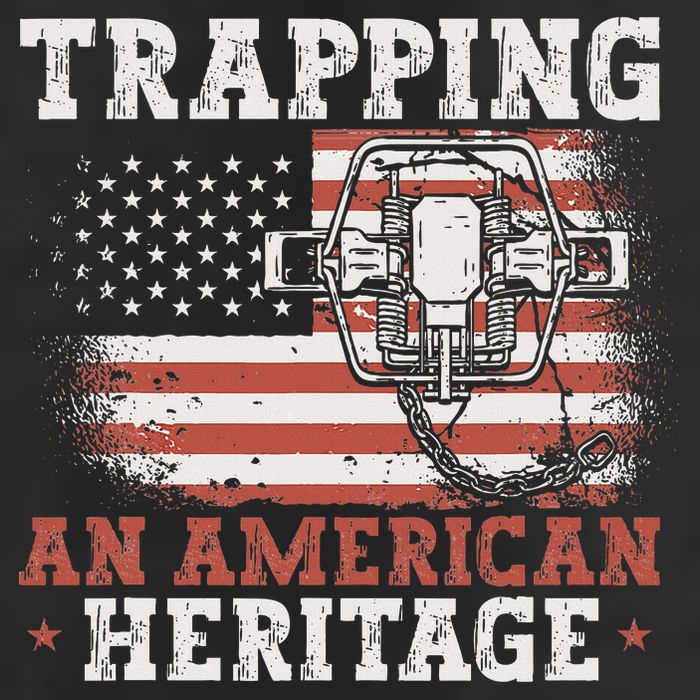 Trapping An American Heritage Trap Hunting Trapper Golf Towel