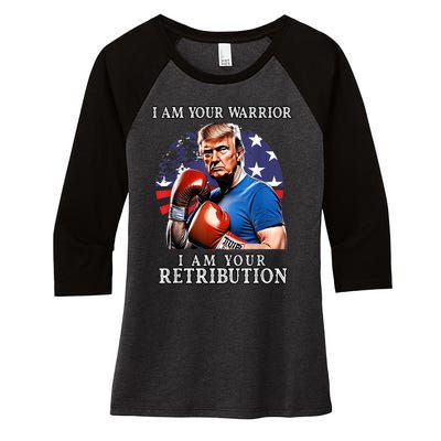 Trump Arrest Anti Biden Conservative USA Election Women's Tri-Blend 3/4-Sleeve Raglan Shirt