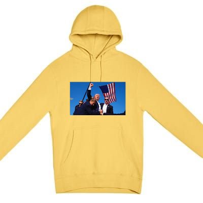 Trump Assassination Attempt Fight! Premium Pullover Hoodie