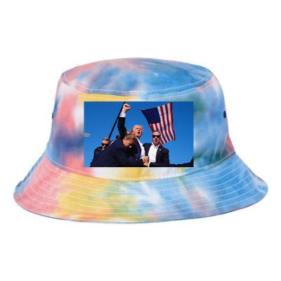 Trump Assassination Attempt Fight! Tie Dye Newport Bucket Hat