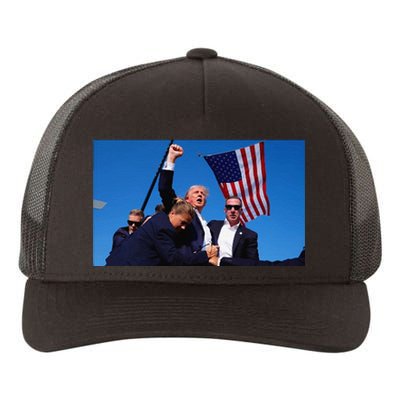 Trump Assassination Attempt Fight! Yupoong Adult 5-Panel Trucker Hat