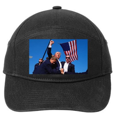 Trump Assassination Attempt Fight! 7-Panel Snapback Hat