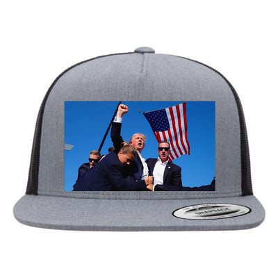 Trump Assassination Attempt Fight! Flat Bill Trucker Hat