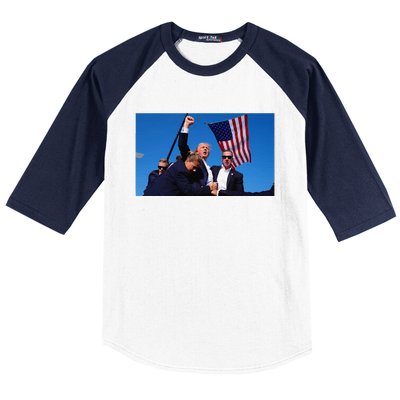 Trump Assassination Attempt Fight! Baseball Sleeve Shirt