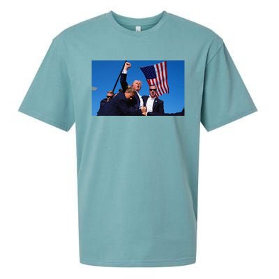 Trump Assassination Attempt Fight! Sueded Cloud Jersey T-Shirt