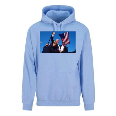 Trump Assassination Attempt Fight! Unisex Surf Hoodie