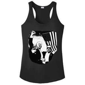 Trump Assassination Attempt Photo 2024 Ladies PosiCharge Competitor Racerback Tank