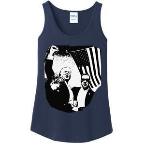 Trump Assassination Attempt Photo 2024 Ladies Essential Tank