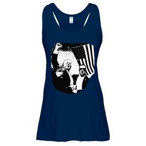 Trump Assassination Attempt Photo 2024 Ladies Essential Flowy Tank