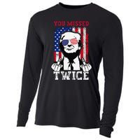 Trump Assassination Attempt Trump 2024 You Missed Twice Cooling Performance Long Sleeve Crew