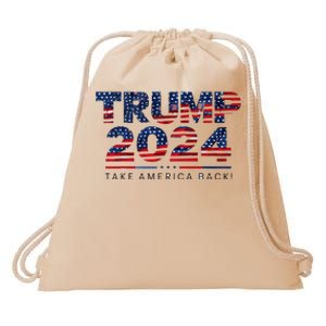 Take America Back Daddys Home Trump Bootleg Style Drawstring Bag