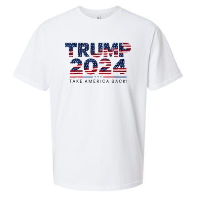 Take America Back Daddys Home Trump Bootleg Style Sueded Cloud Jersey T-Shirt