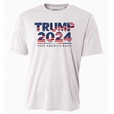 Take America Back Daddys Home Trump Bootleg Style Cooling Performance Crew T-Shirt