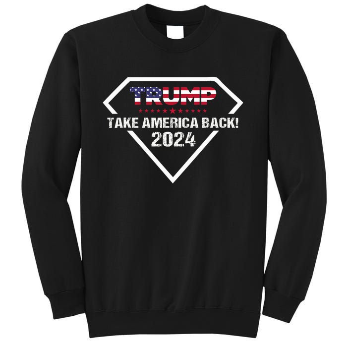 Take America Back American Flag | Trump 2024 Sweatshirt