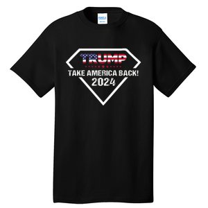 Take America Back American Flag | Trump 2024 Tall T-Shirt