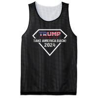 Take America Back American Flag | Trump 2024 Mesh Reversible Basketball Jersey Tank