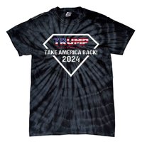 Take America Back American Flag | Trump 2024 Tie-Dye T-Shirt