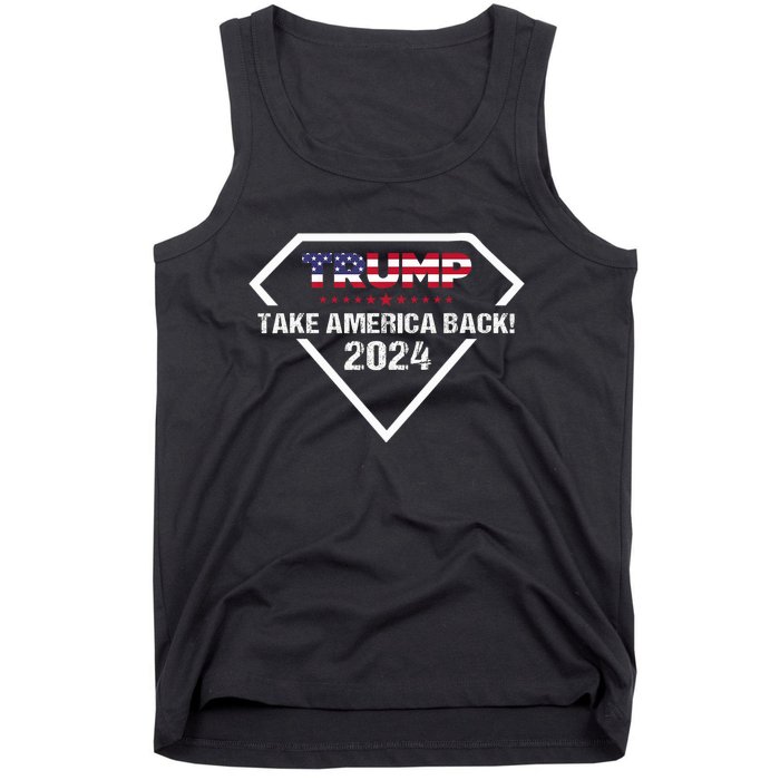 Take America Back American Flag | Trump 2024 Tank Top