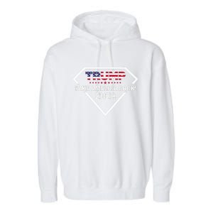 Take America Back American Flag | Trump 2024 Garment-Dyed Fleece Hoodie