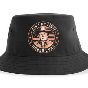 Take America Back Trump Cowboy Rodeo Election 2024 Sustainable Bucket Hat