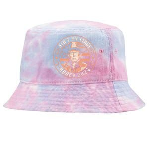 Take America Back Trump Cowboy Rodeo Election 2024 Tie-Dyed Bucket Hat