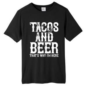 TACOS AND BEER Drinking Drunk Cinco De Mayo Gift Tall Fusion ChromaSoft Performance T-Shirt