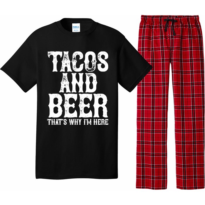 TACOS AND BEER Drinking Drunk Cinco De Mayo Gift Pajama Set