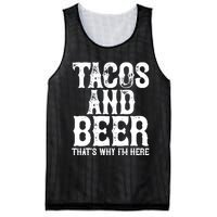 TACOS AND BEER Drinking Drunk Cinco De Mayo Gift Mesh Reversible Basketball Jersey Tank