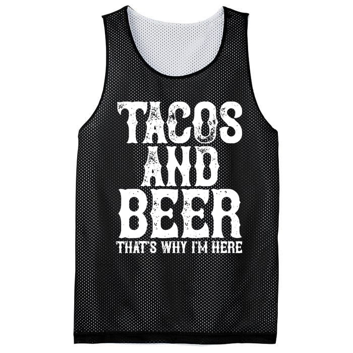 TACOS AND BEER Drinking Drunk Cinco De Mayo Gift Mesh Reversible Basketball Jersey Tank