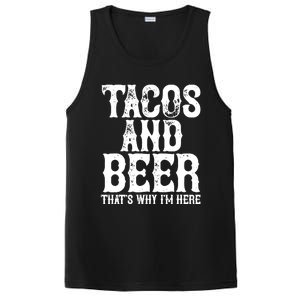 TACOS AND BEER Drinking Drunk Cinco De Mayo Gift PosiCharge Competitor Tank