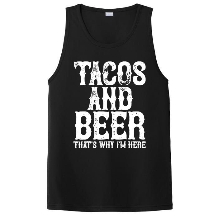 TACOS AND BEER Drinking Drunk Cinco De Mayo Gift PosiCharge Competitor Tank