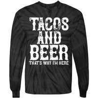 TACOS AND BEER Drinking Drunk Cinco De Mayo Gift Tie-Dye Long Sleeve Shirt