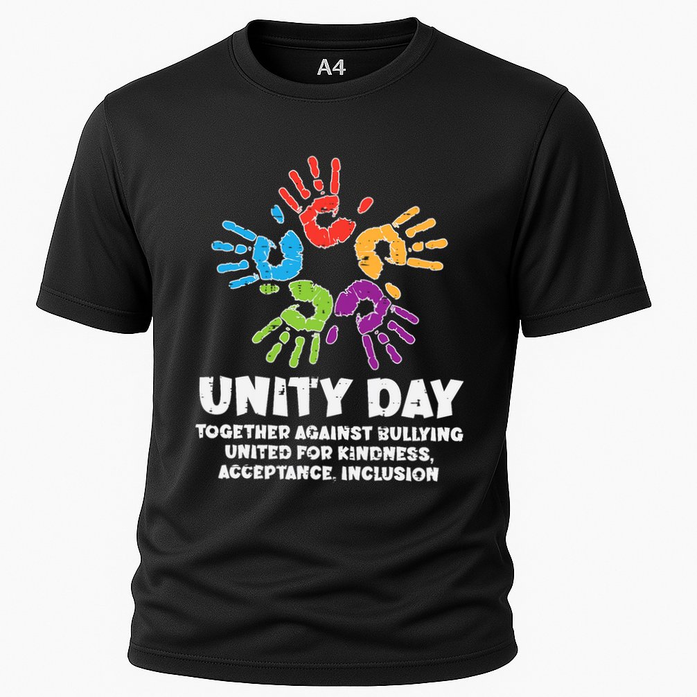 Together Against Bullying Orange Anti Bullying Unity Day Kids Cooling Performance Crew T-Shirt
