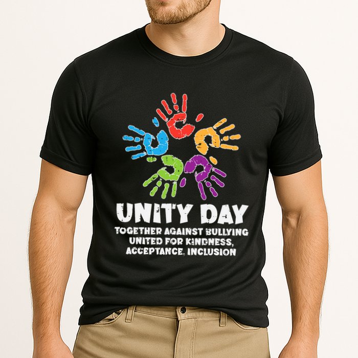 Together Against Bullying Orange Anti Bullying Unity Day Kids Cooling Performance Crew T-Shirt