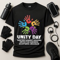 Together Against Bullying Orange Anti Bullying Unity Day Kids Cooling Performance Crew T-Shirt