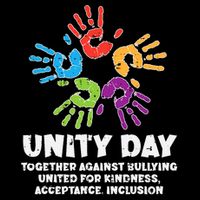 Together Against Bullying Orange Anti Bullying Unity Day Kids Cooling Performance Crew T-Shirt