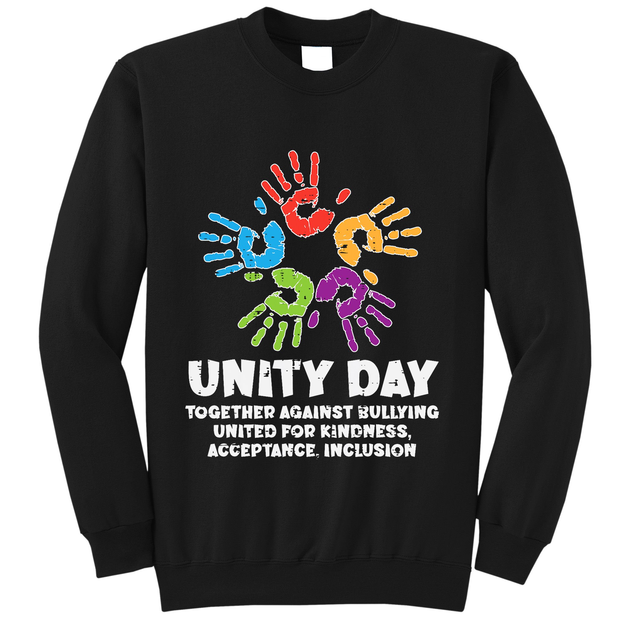 Together Against Bullying Orange Anti Bullying Unity Day Kids Sweatshirt