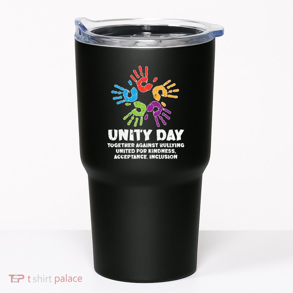Together Against Bullying Orange Anti Bullying Unity Day Kids Tumbler