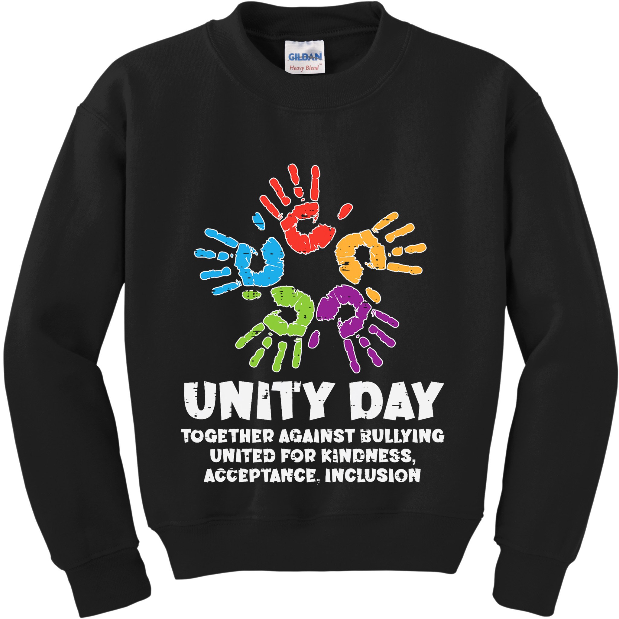 Together Against Bullying Orange Anti Bullying Unity Day Kids Kids Sweatshirt