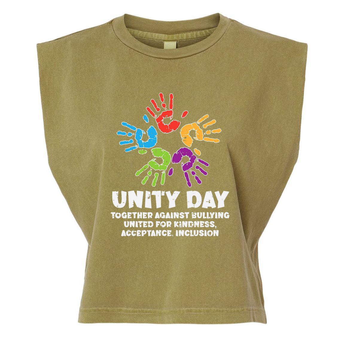 Together Against Bullying Orange Anti Bullying Unity Day Kids Garment-Dyed Women's Muscle Tee