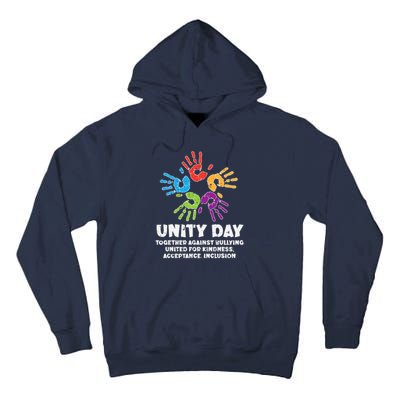 Together Against Bullying Orange Anti Bullying Unity Day Kids Tall Hoodie