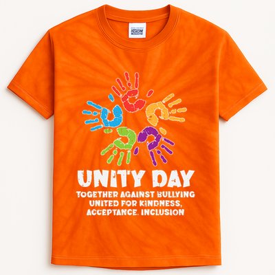 Together Against Bullying Orange Anti Bullying Unity Day Kids Kids Tie-Dye T-Shirt