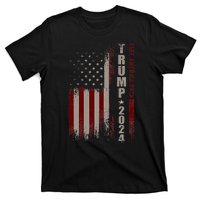 Take America Back Trump 2024 With American Flag T-Shirt