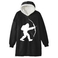 Traditional Archery Bigfoot Recurve Bow Lovers Hooded Wearable Blanket