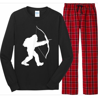 Traditional Archery Bigfoot Recurve Bow Lovers Long Sleeve Pajama Set