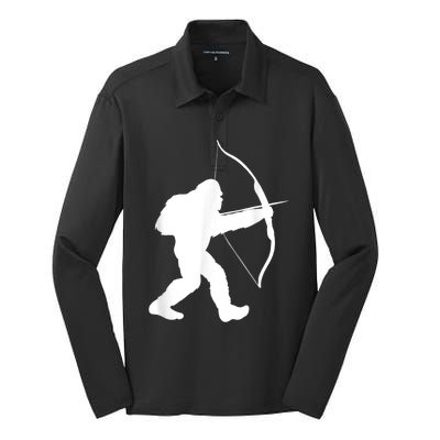 Traditional Archery Bigfoot Recurve Bow Lovers Silk Touch Performance Long Sleeve Polo