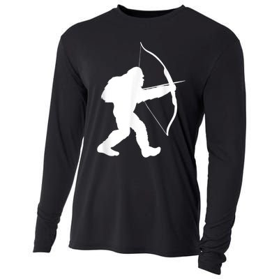 Traditional Archery Bigfoot Recurve Bow Lovers Cooling Performance Long Sleeve Crew